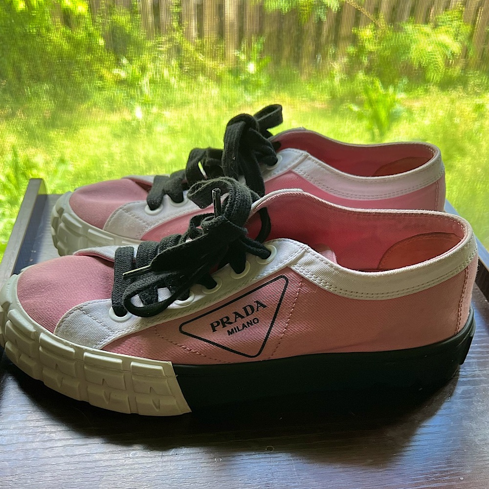 Authentic Pink Prada Shoes